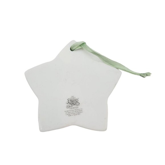 1993 Precious Moments Christmas is a Time to Share Nativity Star Ceramic Porcela - Picture 3 of 4